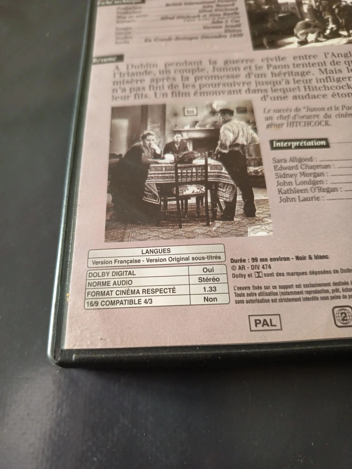 Dvd Junon et le paon – photo 4